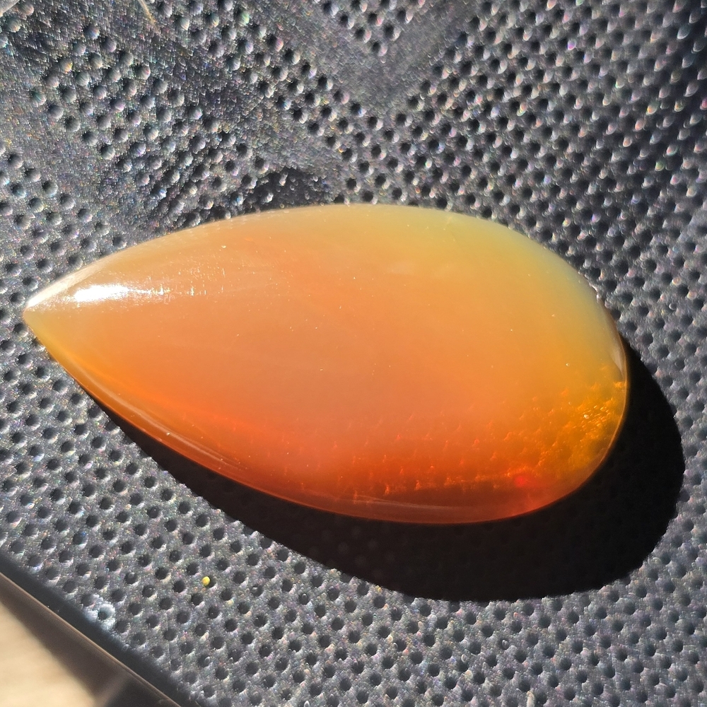14 Ct Orange Mexican Opal Cabochon